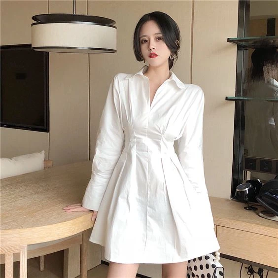 Đầm sơ mi đẹp cho nàng thêm tự tin