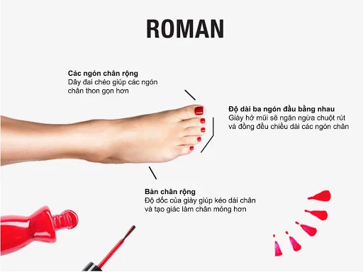 Dáng bàn chân La Mã
