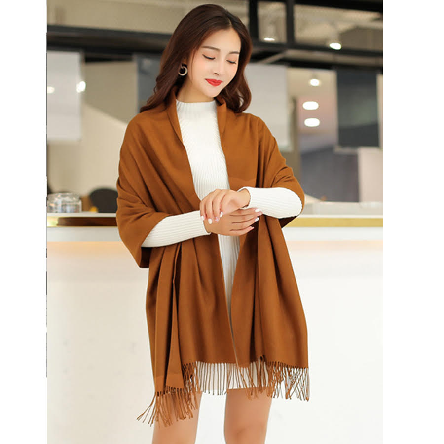 Khăn Quàng Cổ Cashmere Trơn CA402