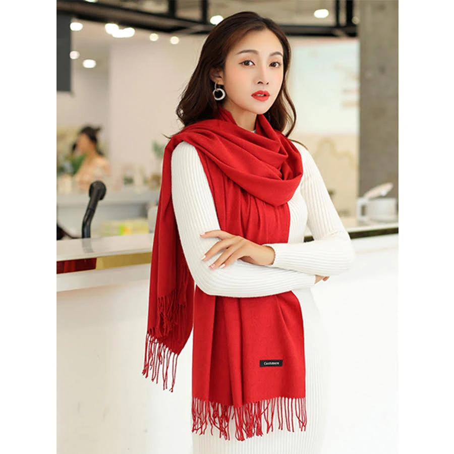 Khăn choàng Cashmere Trơn CA406