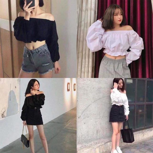 Cổ áo kiểu nữ phù hợp với cô nàng có bờ vai mảnh mai