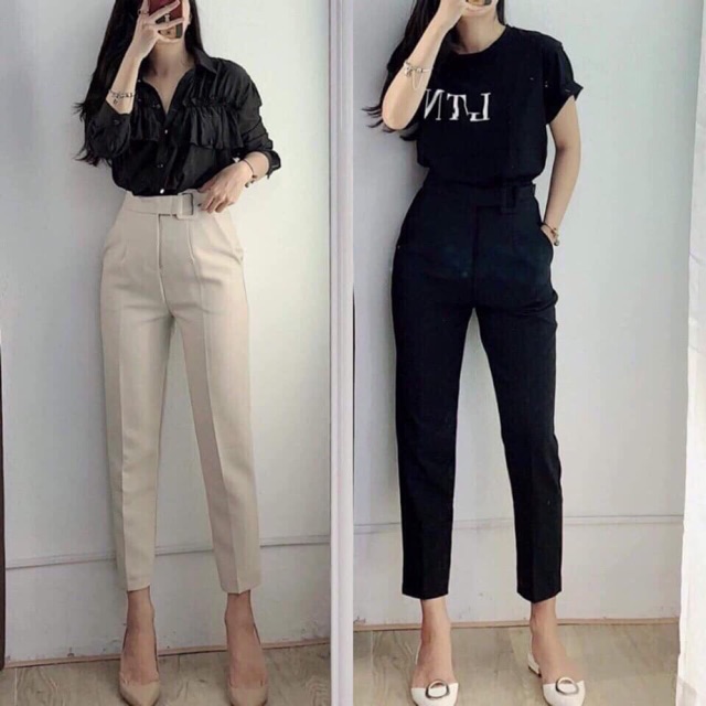 Nếu bạn là một cô nàng yêu thích sự năng động thì không nên bỏ qua quần baggy chất liệu xoài cát