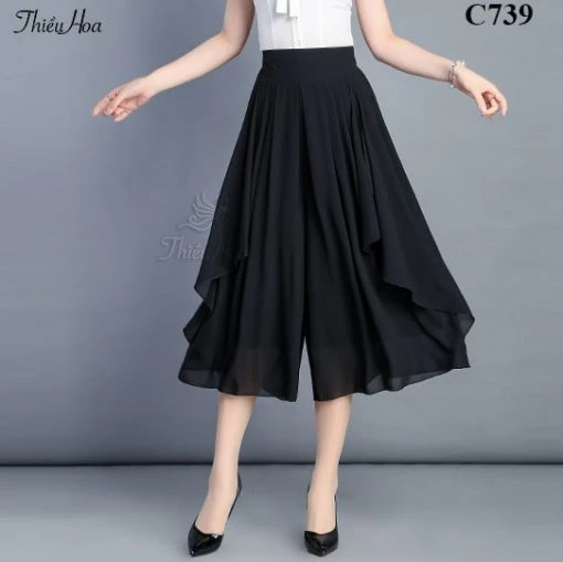 6+ Cách phối đồ cùng quần giả váy maxi đốn tim phái đẹp
