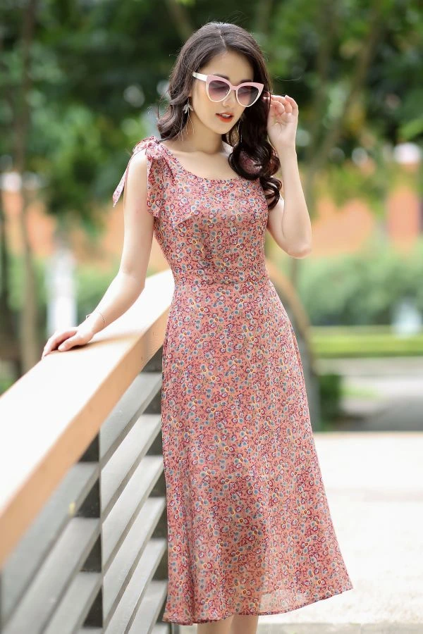 mẫu váy maxi hàng hiệu
