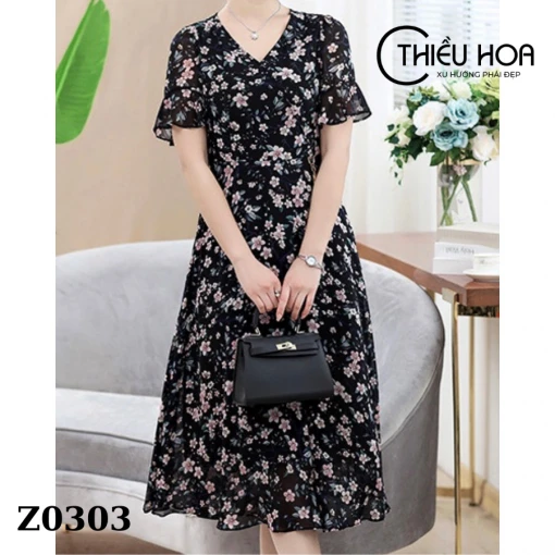 váy maxi cho người thấp béo