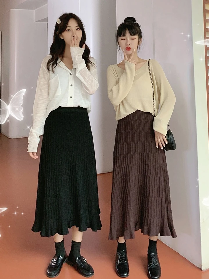 Tuyệt chiêu mix đồ đẹp với chân váy len dài cho các nàng  Thời trang   Việt Giải Trí