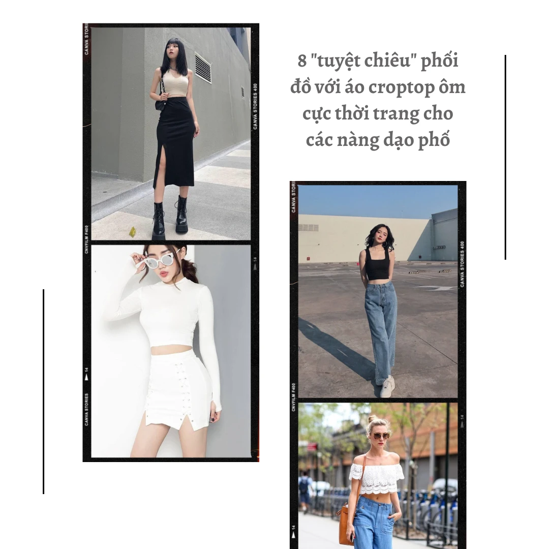 8 "tuyệt chiêu" phối đồ với áo croptop ôm cực thời trang cho các nàng dạo phố
