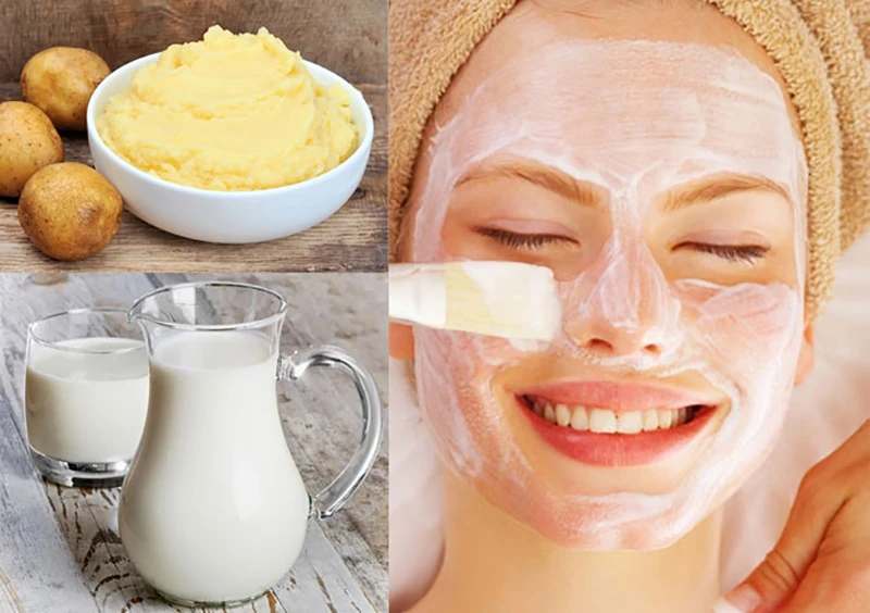 Đắp mặt nạ khoai tây với những nguyên liệu sau đảm bảo da trắng tức thì, mịn màng như da em bé