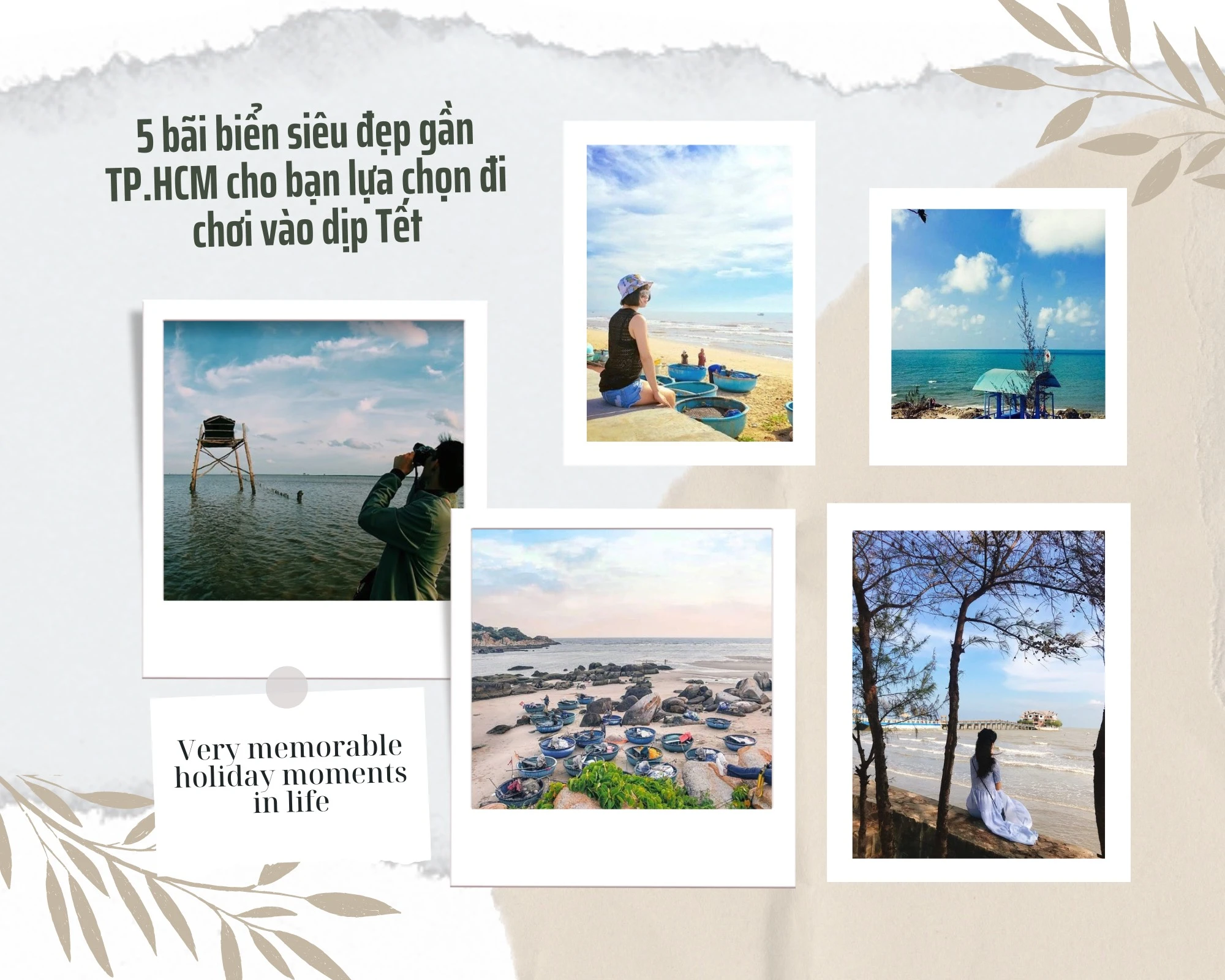 Tổng hợp 5 bãi biển siêu đẹp gần TP.HCM cho bạn lựa chọn đi chơi vào dịp Tết