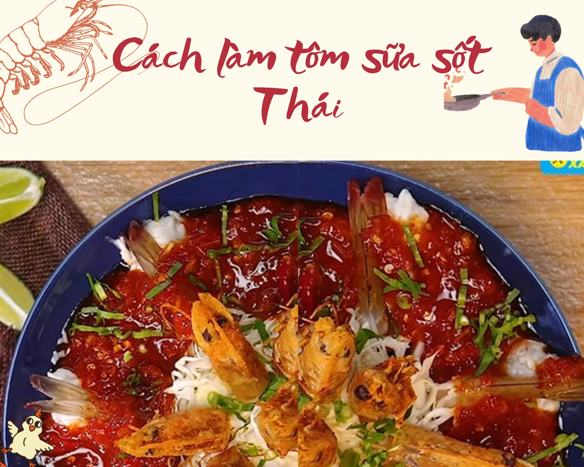 Cách làm tôm sữa sốt Thái ăn ngon khó cưỡng nhưng cực dễ làm tại nhà