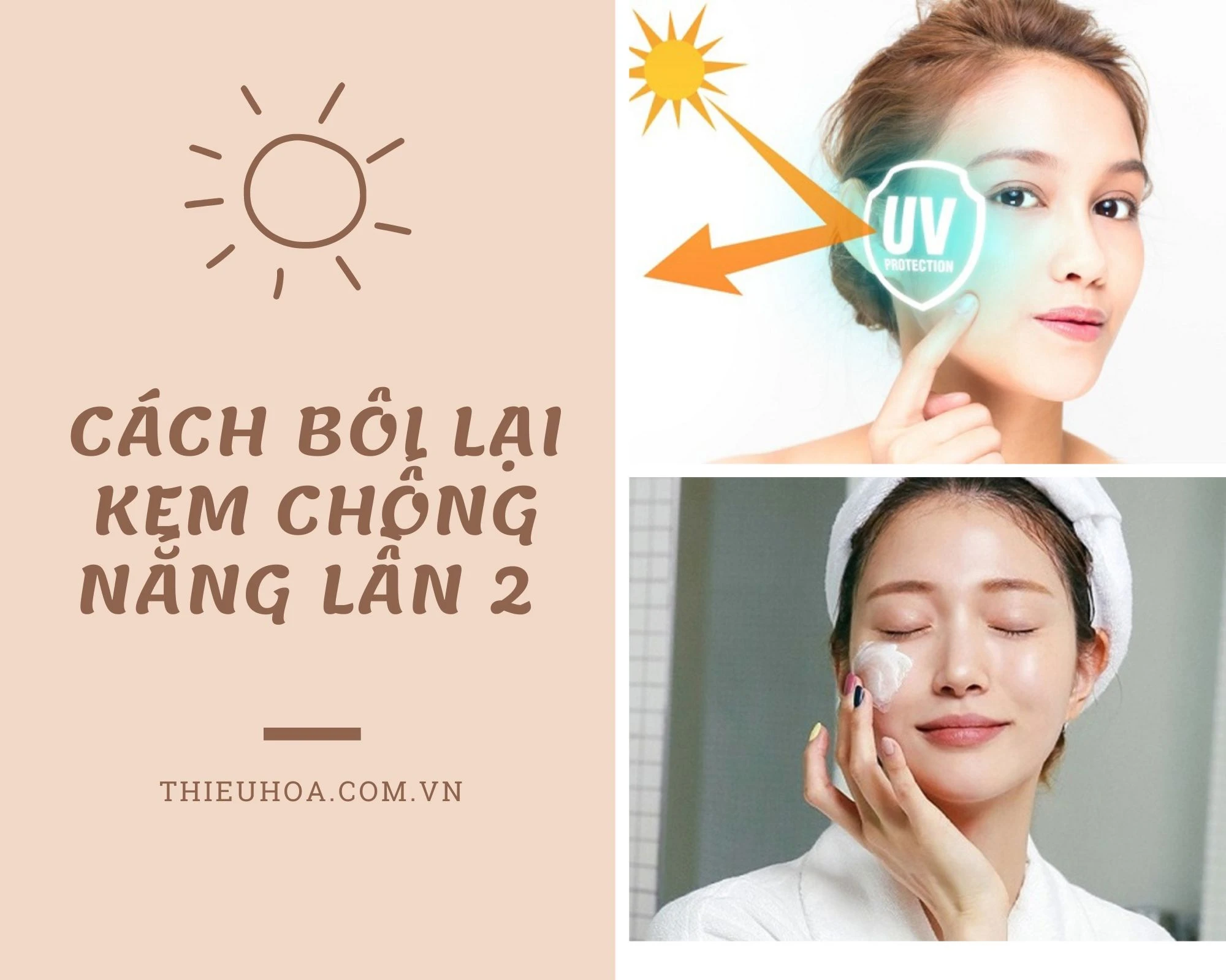Bật mí bí kíp thoa kem chống nắng lần 2 hiệu quả nhất
