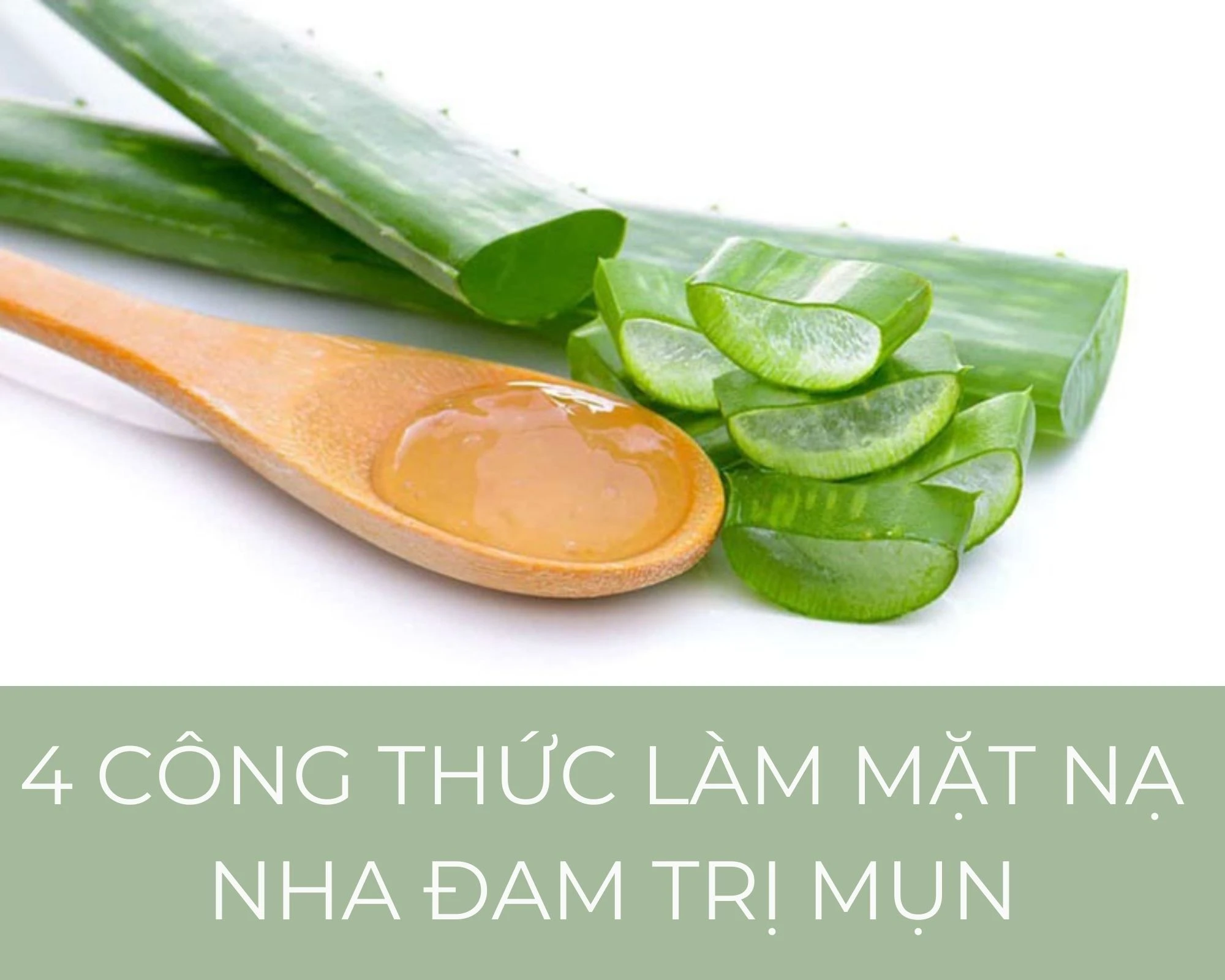 Mách bạn 4 công thức làm mặt nạ nha đam trị mụn cực đơn giản