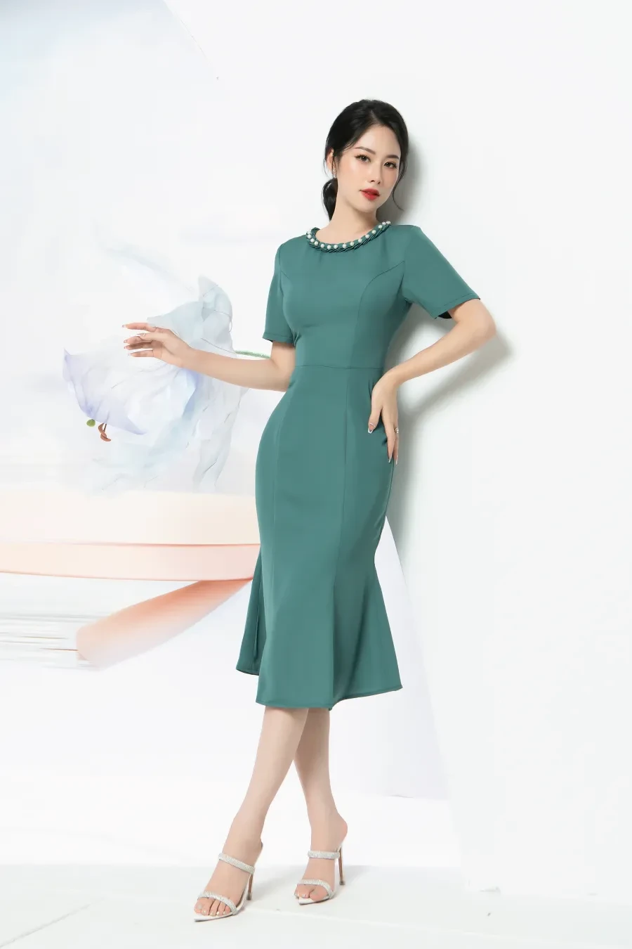 Váy thun ôm body FM Style thiết kế cổ bẻ dáng ngắn tôn dáng phong cách  basic thời trang mùa hè 23010207 - Tìm Voucher
