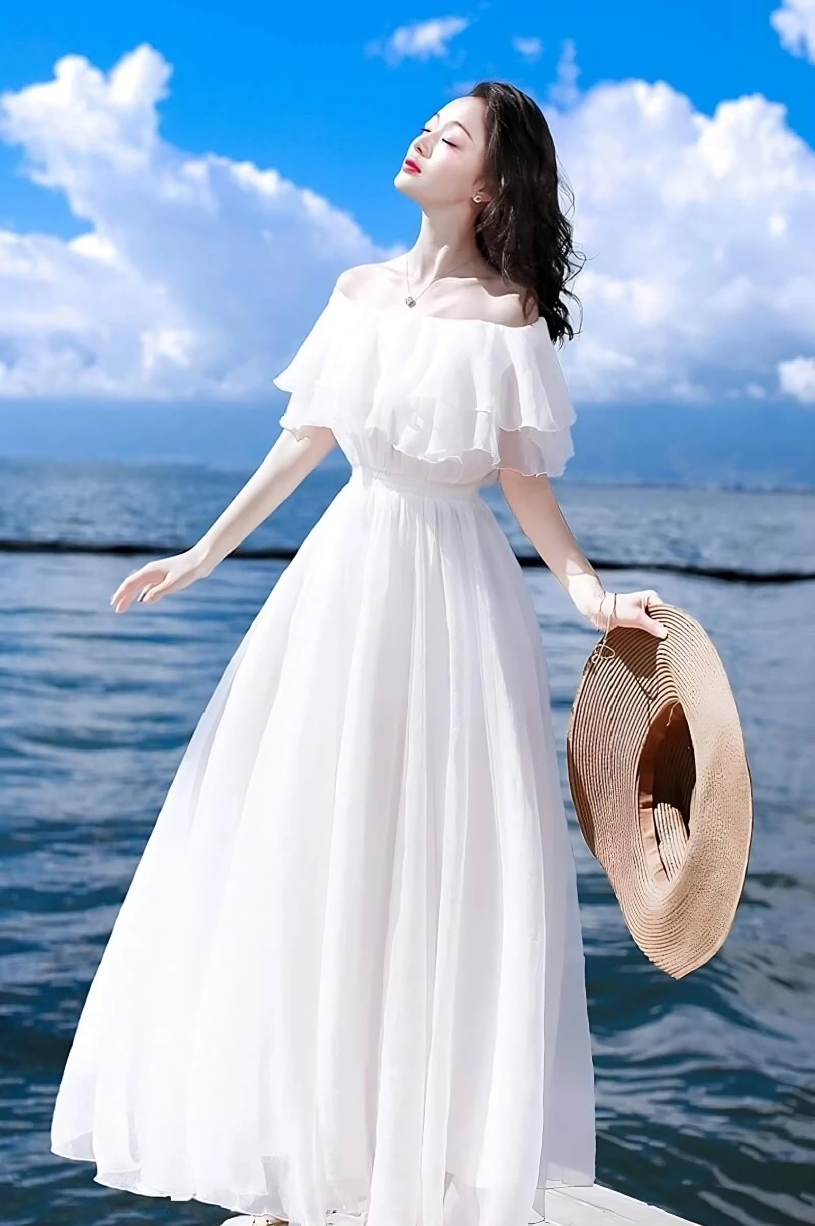 Váy maxi vải voan đẹp cho cô nàng điệu đà dạo biển đón nắng  Guu4YOU Blog