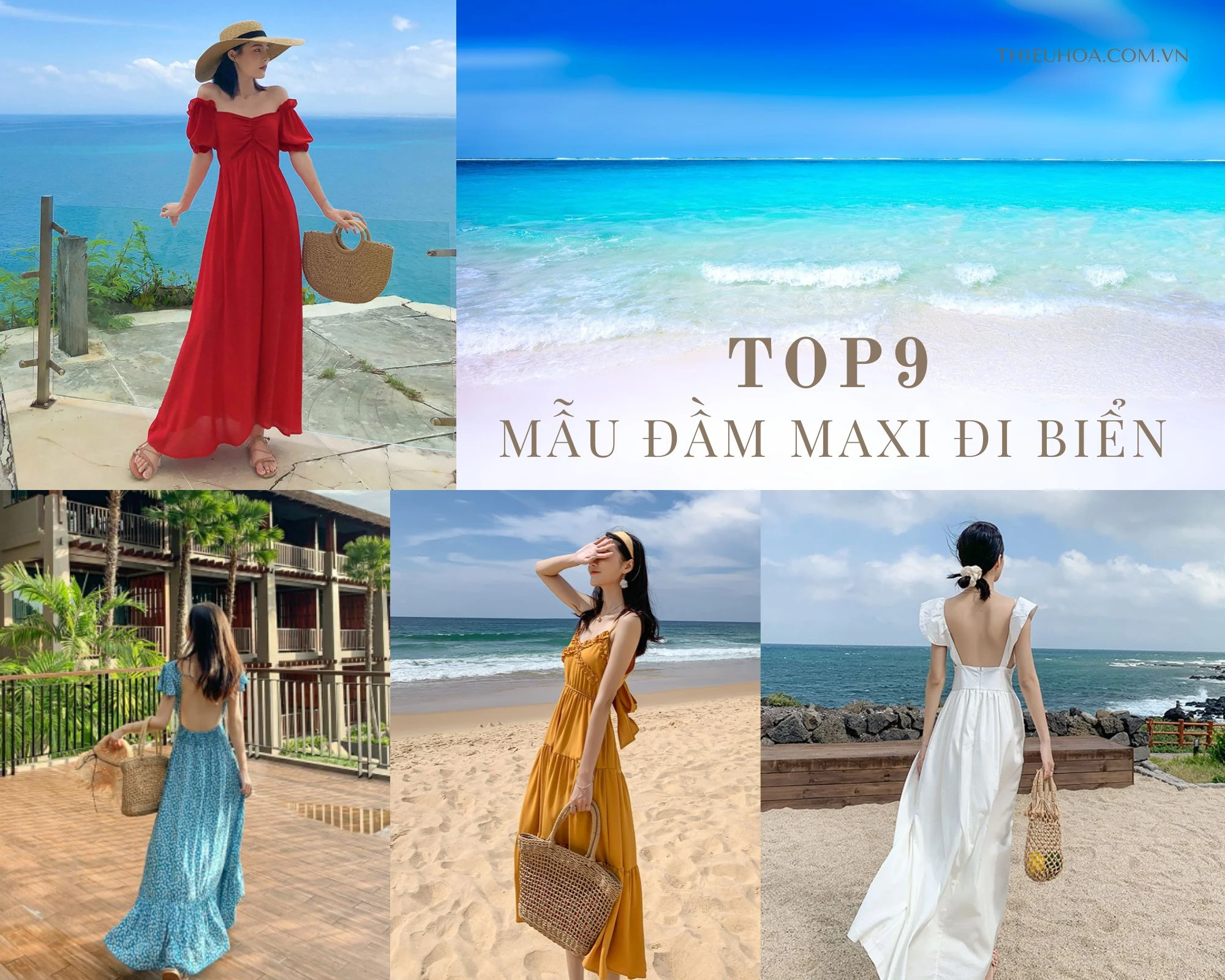 Top 10 đầm đi biển nữ đẹp hàng thời trang Mẫu mới 2023
