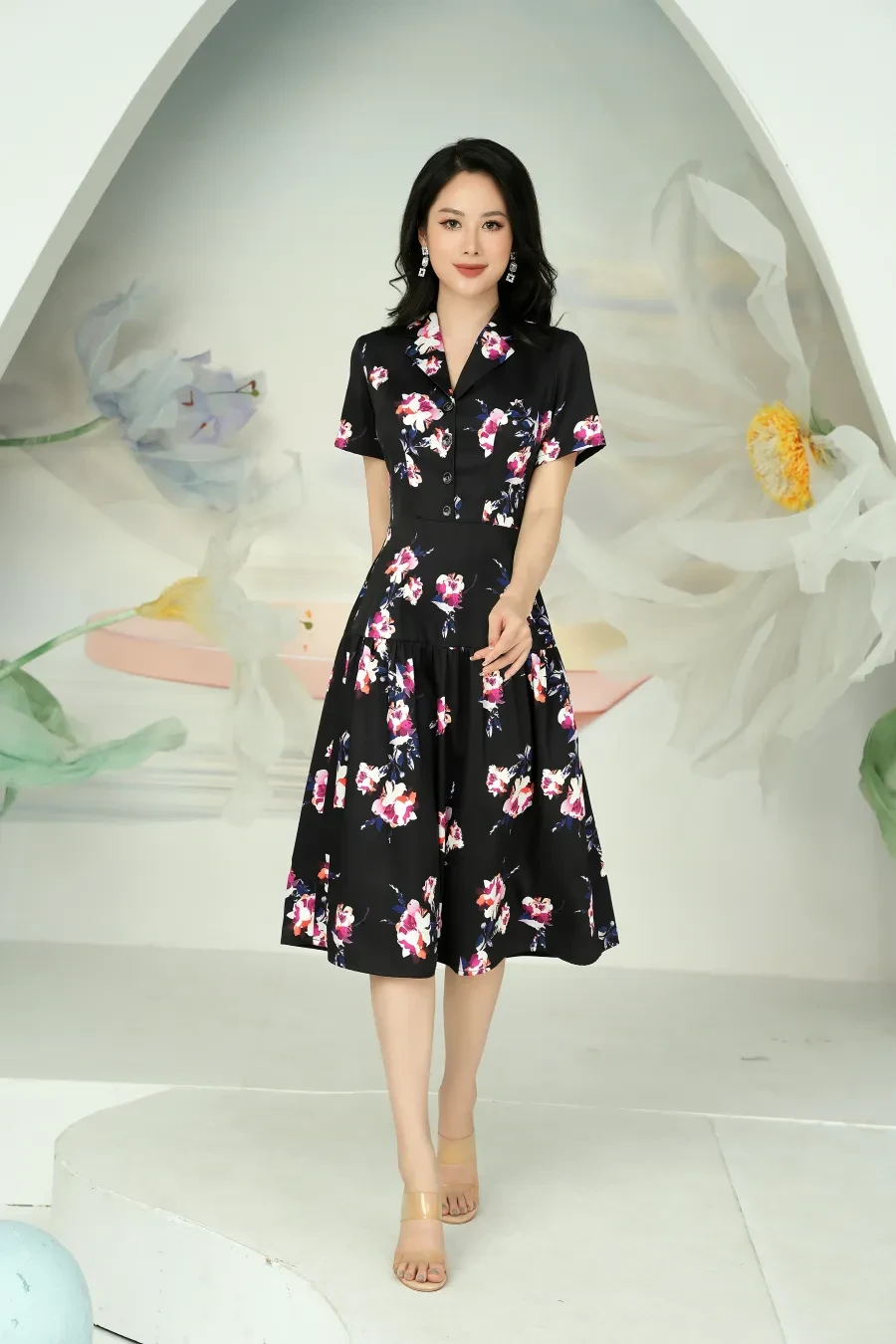 Váy hoa nhí viền bèo Ulzzang Hàn quốc 2021 - Đầm vintage viền bèo 2021 -  Dorita Boutique - Đầm, váy nữ | ThờiTrangNữ.vn