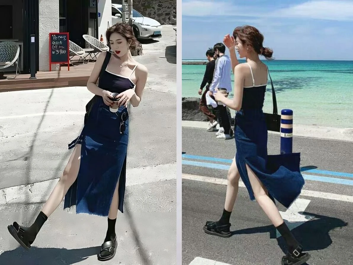 Đầm Body Dáng Dài Xẻ Tà 2 Bên - Chân váy | ThờiTrangNữ.vn