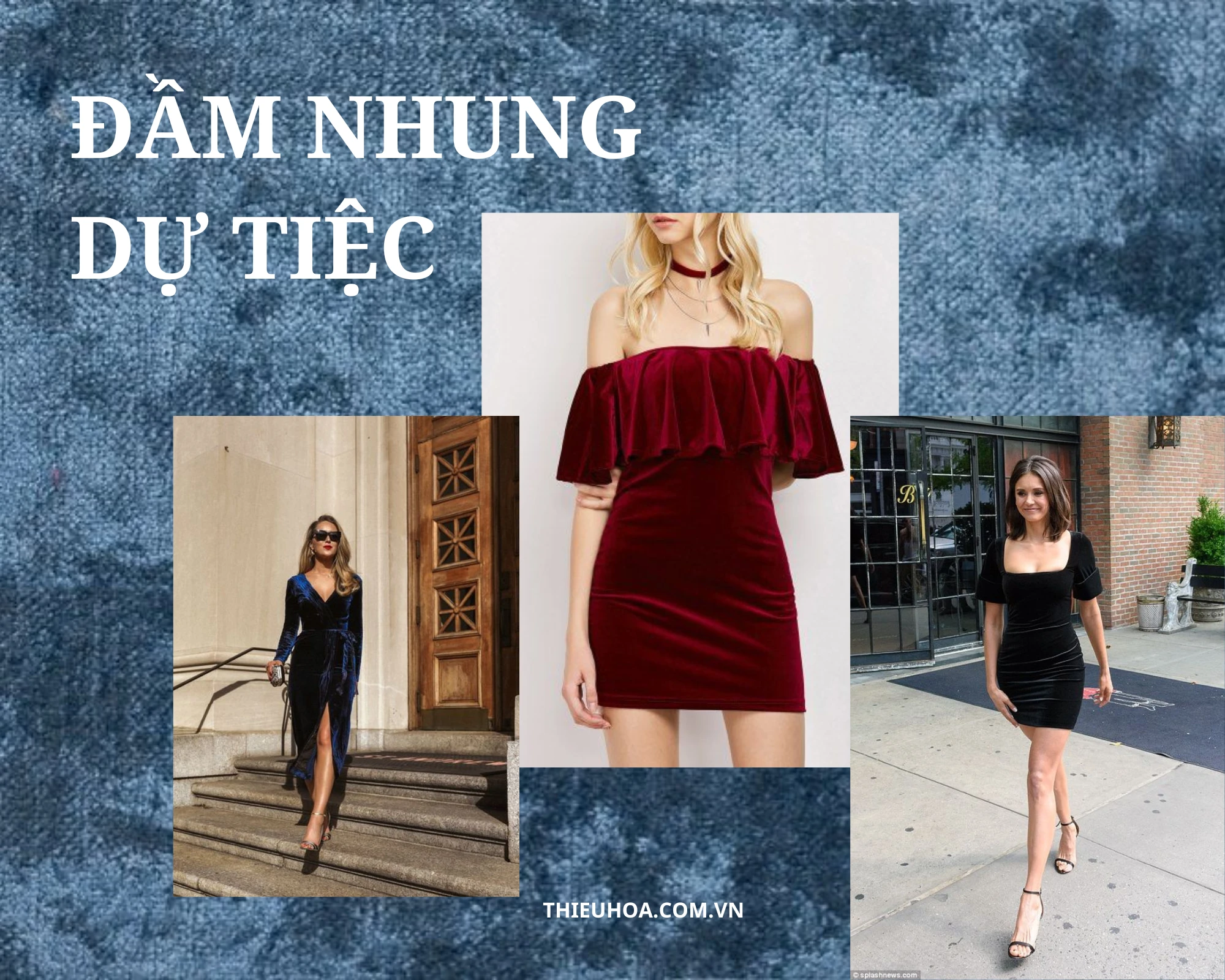 Váy dự tiệc lệch vai nhún eo - Dương Fashion