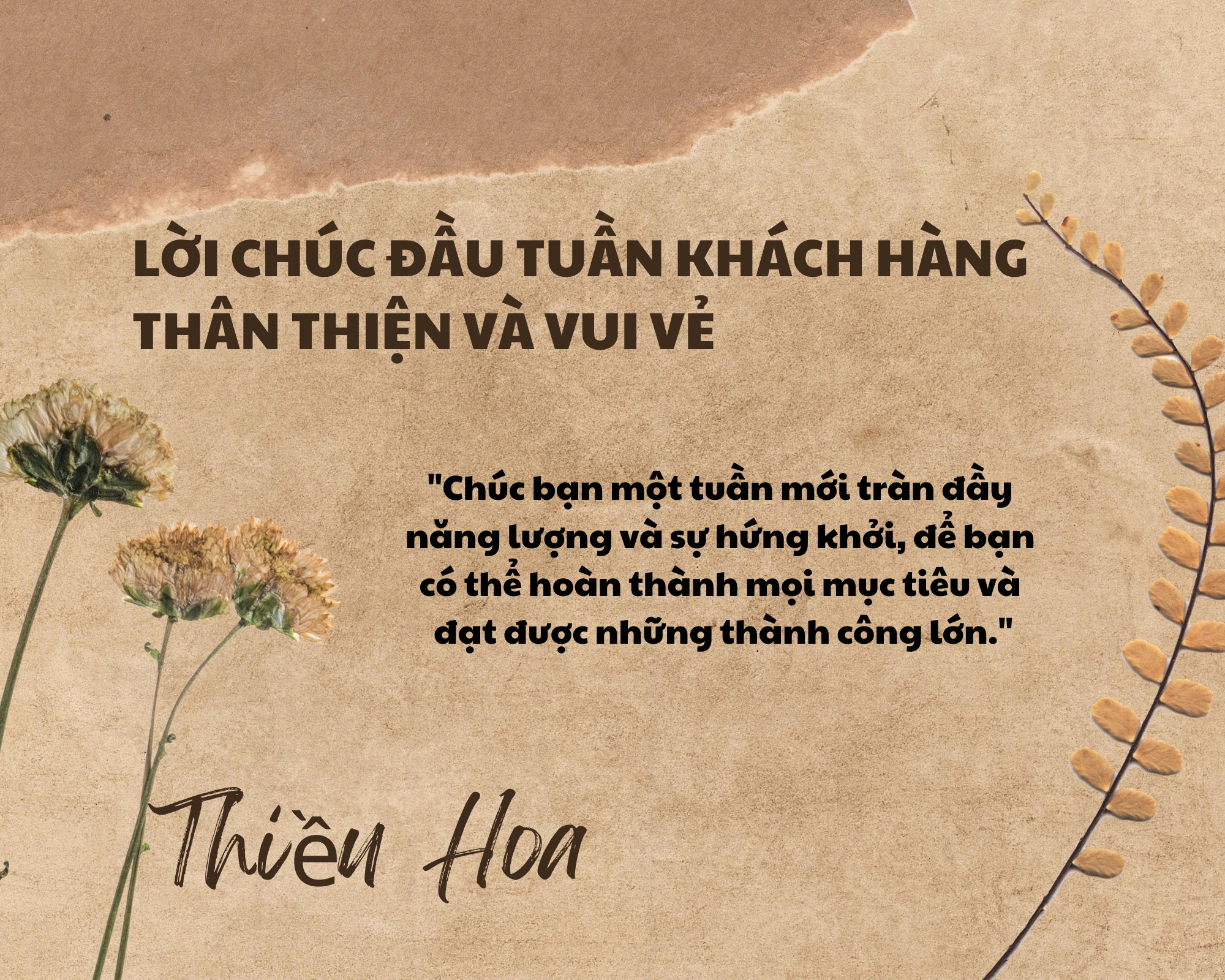 Lời chúc đầu tuần tặng khách hàng thân thiện, vui vẻ