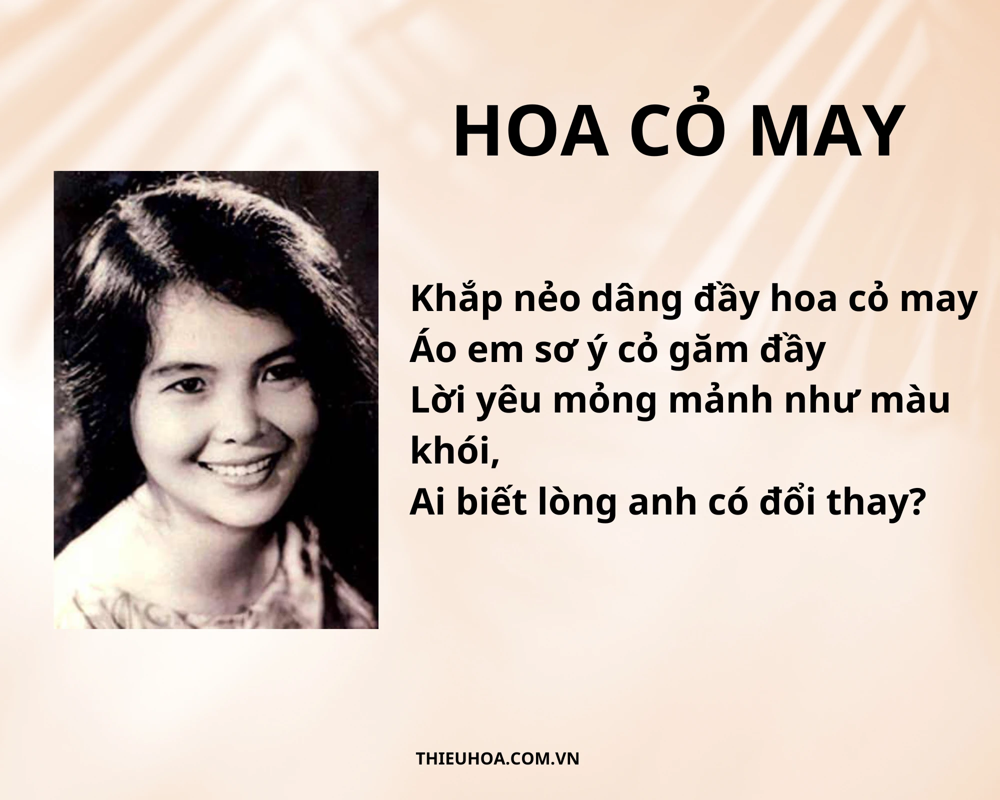 Bài thơ Hoa cỏ may