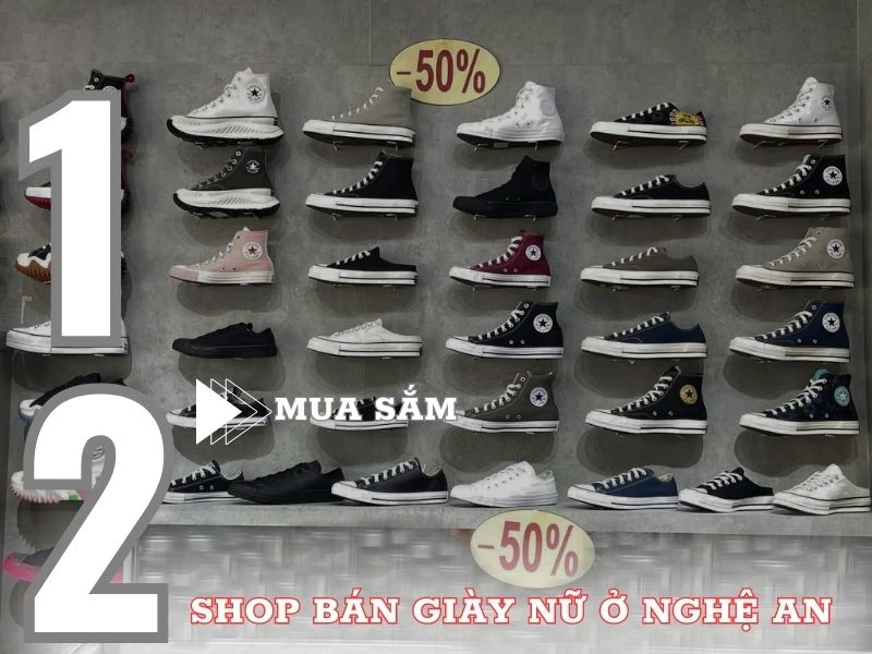 12 shop bán giày nữ đẹp ở Nghệ An Đẹp không thể bỏ qua