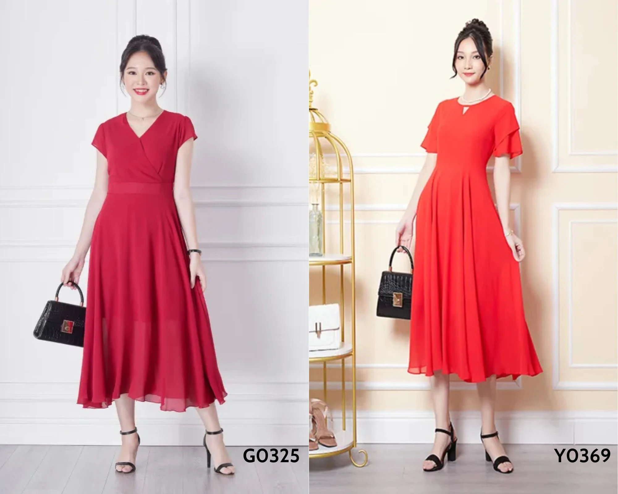 Đầm trung niên Chiffon đồng giá 265K