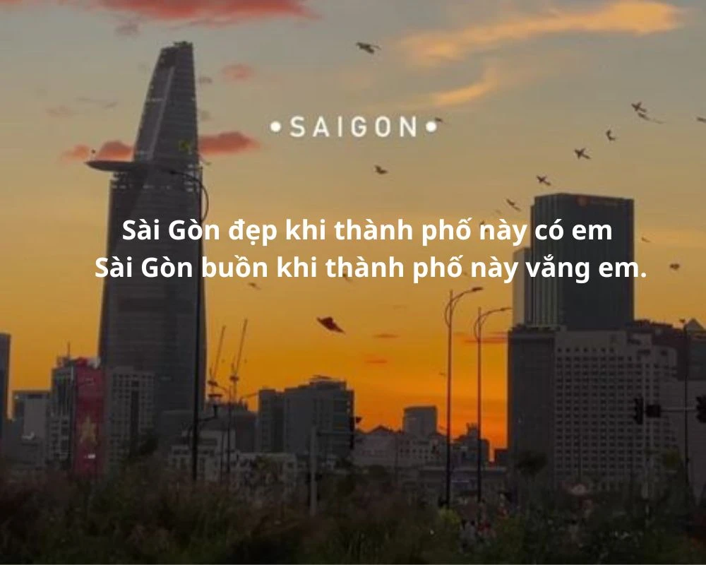 Stt về Sài Gòn ban đêm tâm trạng