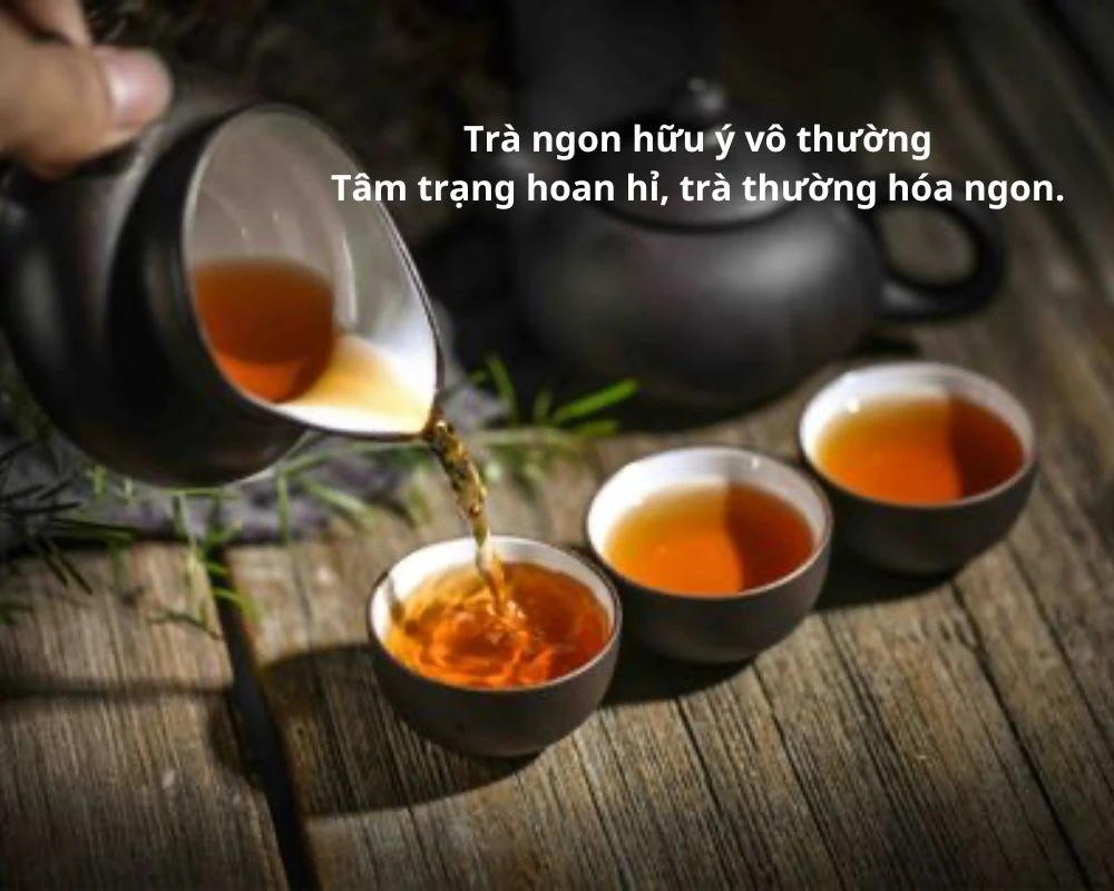 Thơ, Những câu nói hay về uống trà 