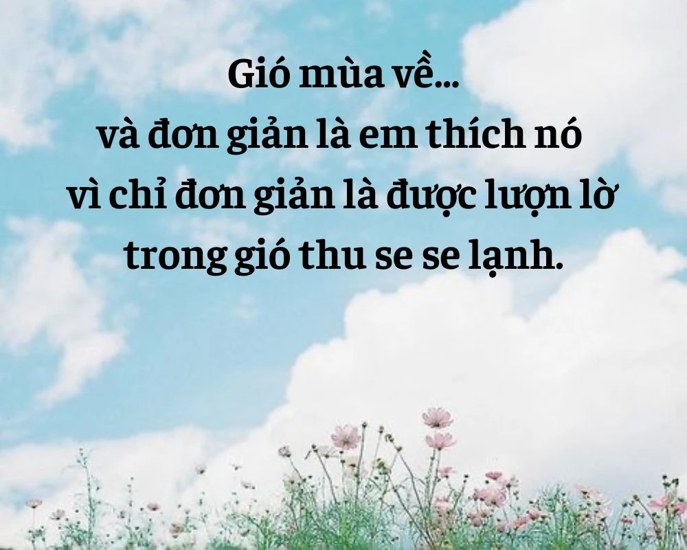 Stt về gió lạnh đầu mùa đầy tâm trạng