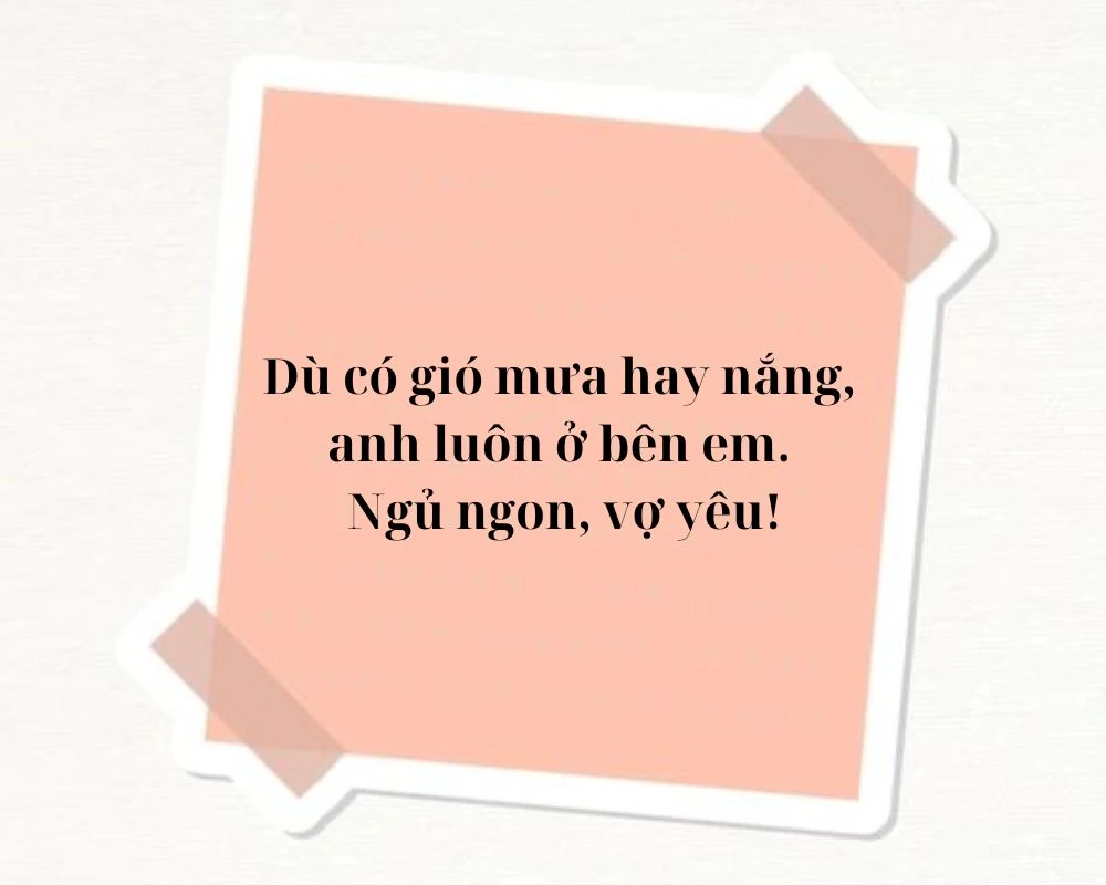 Lời chúc ngủ ngon dành tặng vợ yêu ngọt ngào