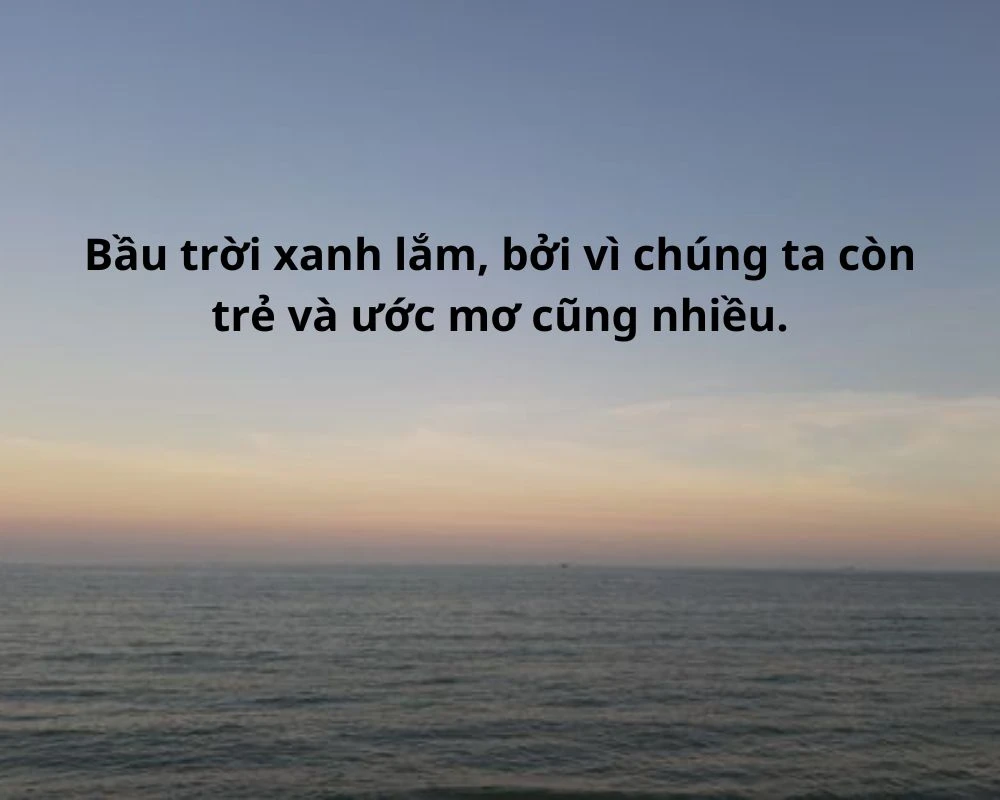 Những câu nói hay về màu xanh dương 