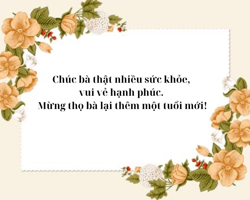 Thiệp chúc mừng sinh nhật bà ngoại đẹp nhất