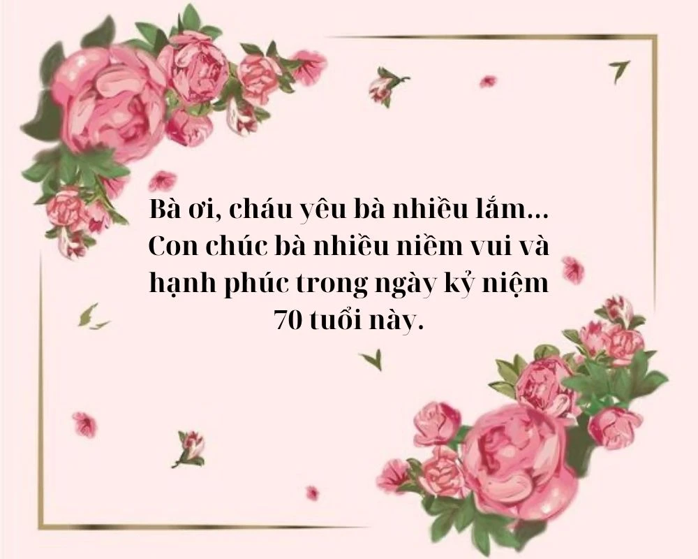 Thiệp chúc bà sinh nhật vui vẻ