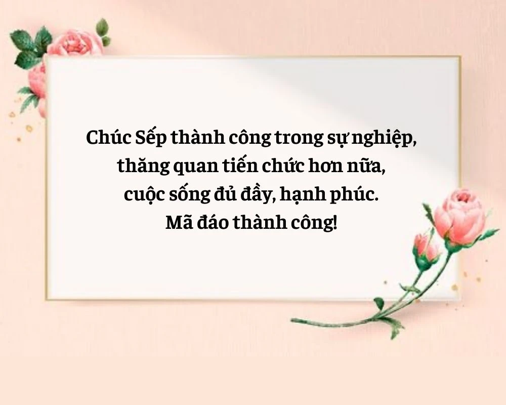 Những mẫu thiệp chúc mừng thăng chức đẹp nhất