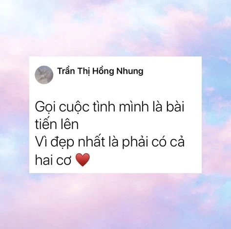 Cap thả thính chất hay dành cho nữ