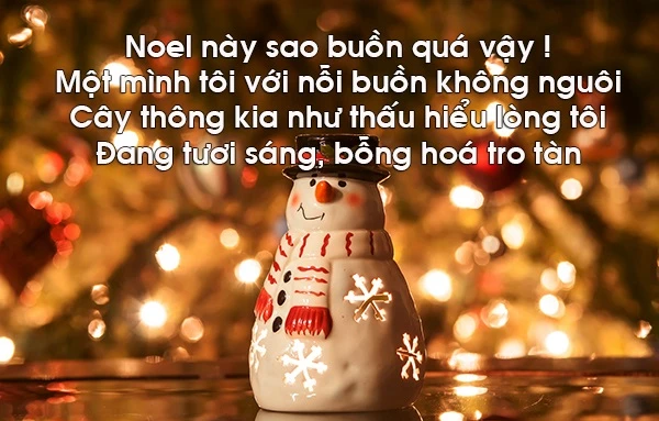 CHÙM thơ Noel cô đơn, thơ Giáng sinh buồn một mình hay nhất