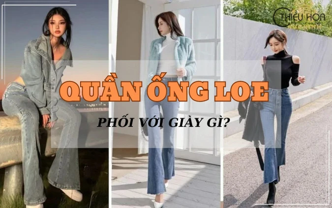 Quần ống loe phối với giày gì cho nàng sành điệu nhất 2024