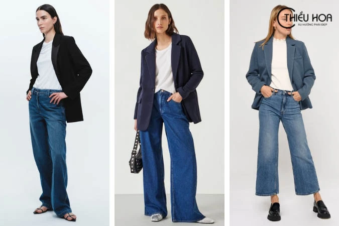 Bỏ túi 12+ cách phối áo blazer với quần jean nữ cực “chất”