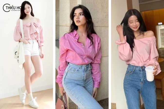 Áo hồng mặc với quần màu gì - Gợi ý outfits thời trang