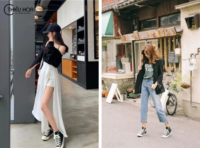 Top 10+ cách phối đồ với giày converse cổ cao nữ hot