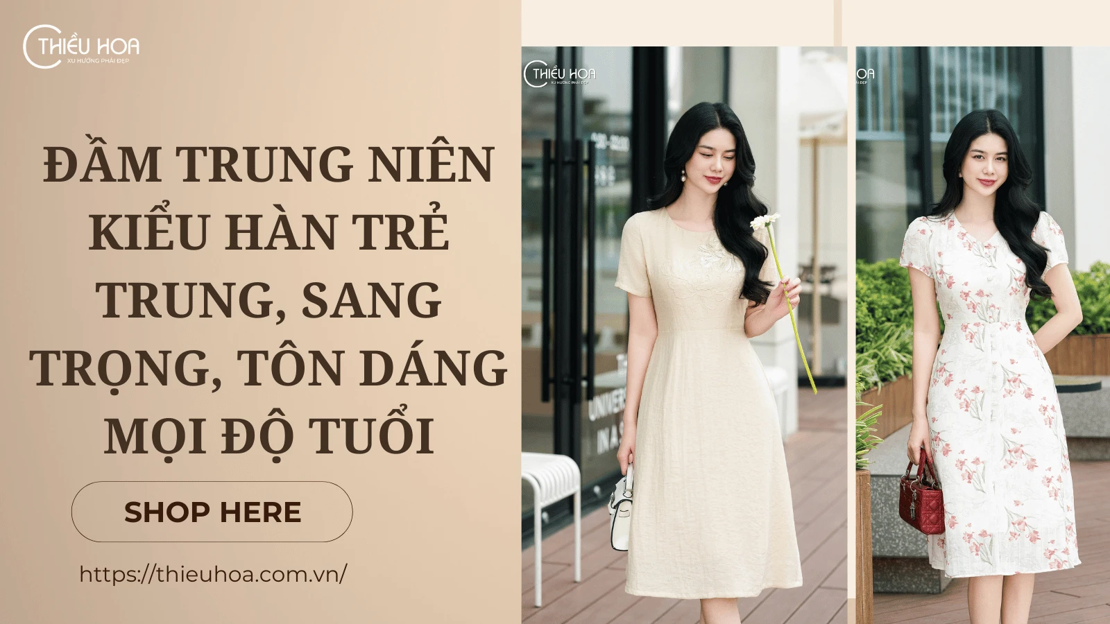 Đầm Trung Niên Kiểu Hàn Trẻ Trung, Sang Trọng, Tôn Dáng Mọi Độ Tuổi