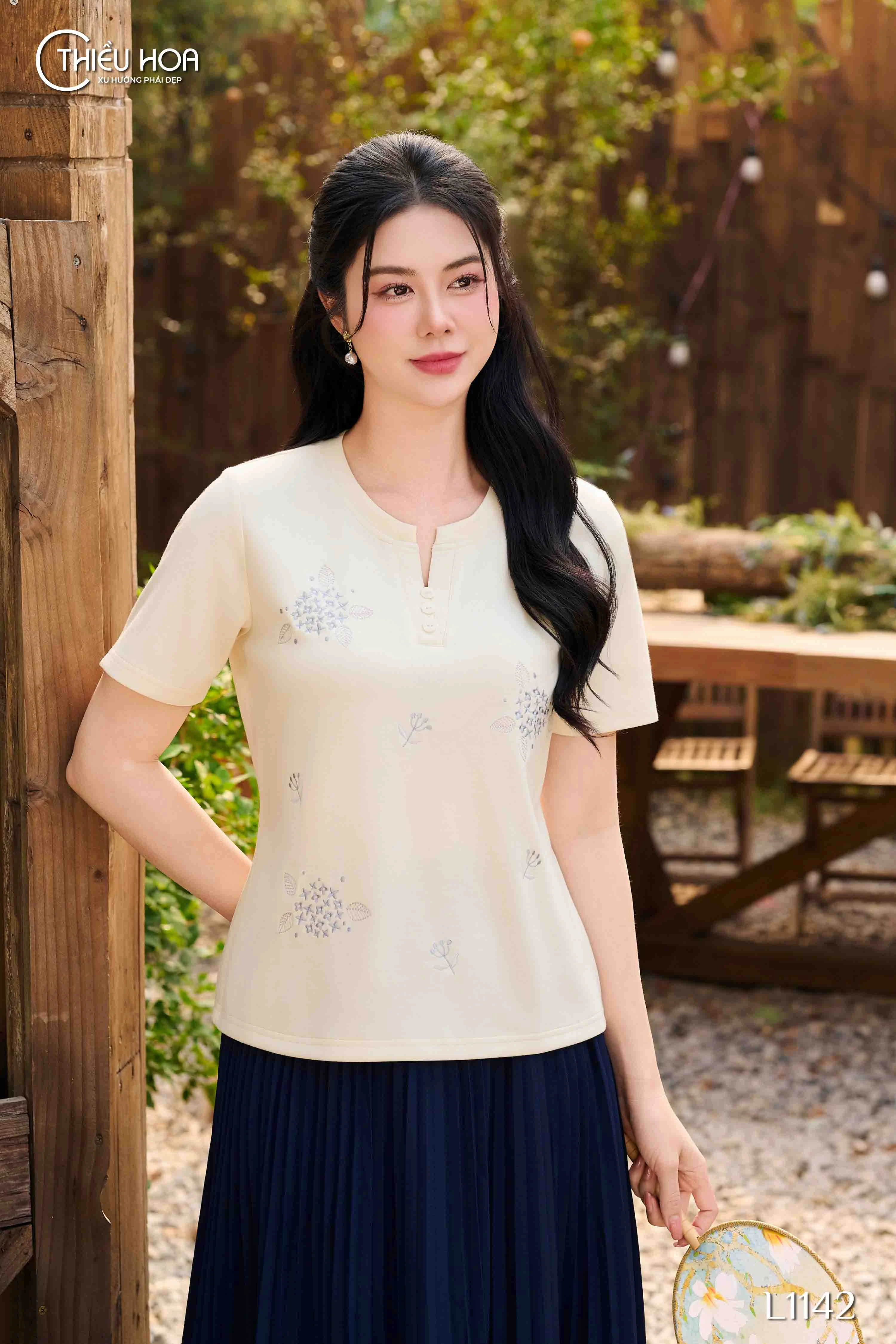 áo trung niên vải mát
