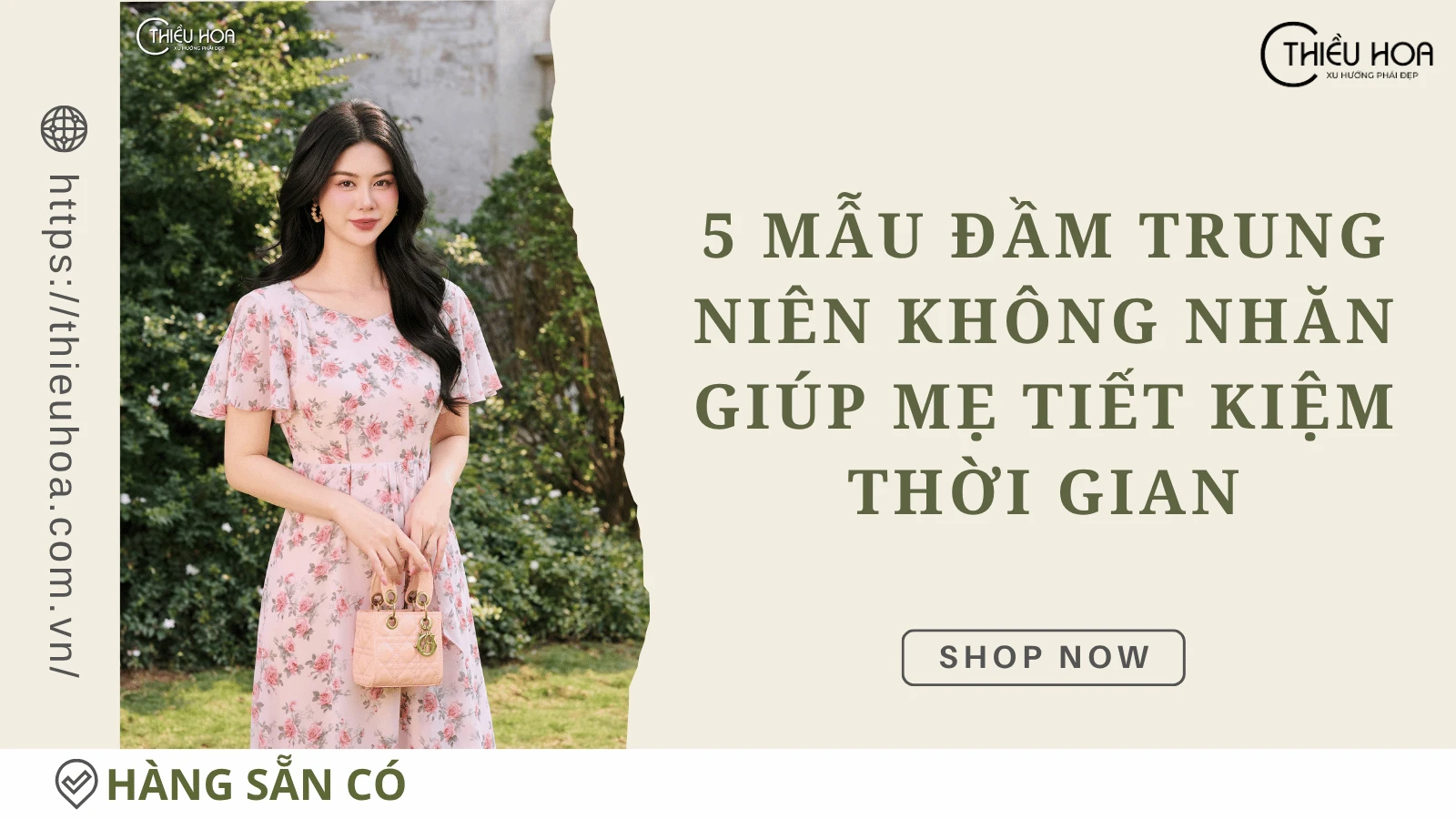 5 Mẫu Đầm Trung Niên Không Nhăn Giúp Mẹ Tiết Kiệm Thời Gian