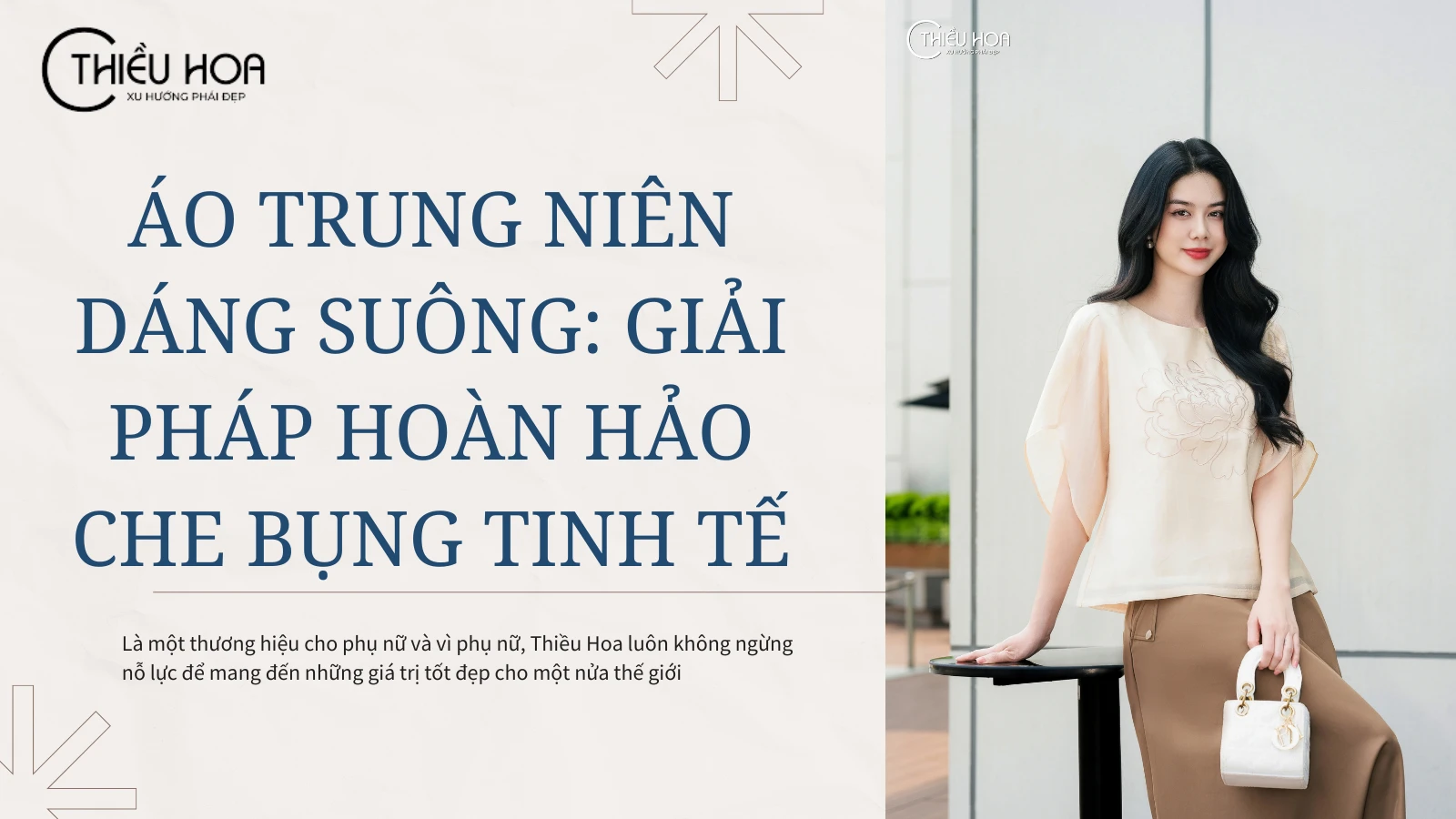 Áo Trung Niên Dáng Suông: Giải Pháp Hoàn Hảo Che Bụng Tinh Tế