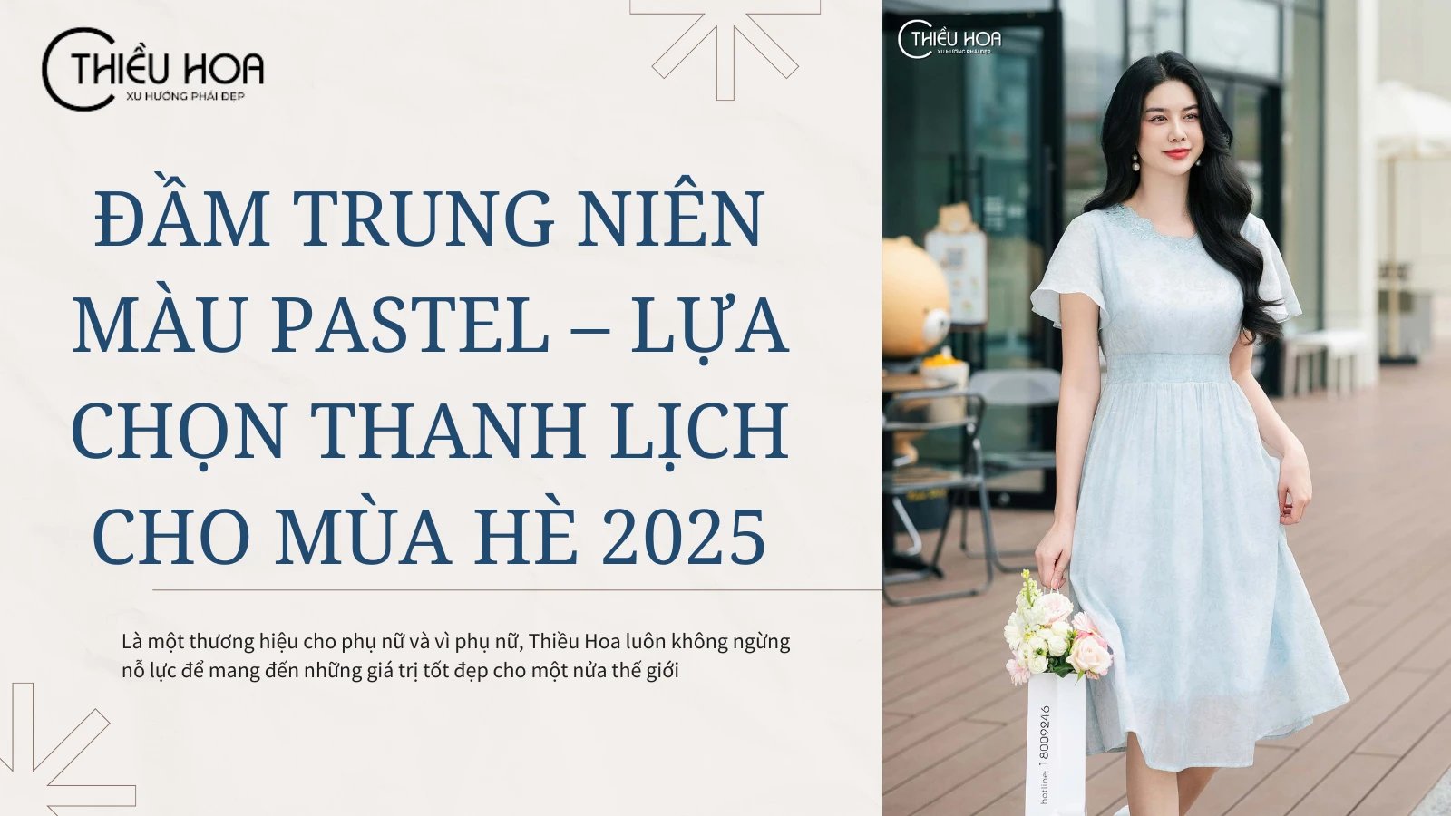 Đầm trung niên màu pastel – Lựa chọn thanh lịch cho mùa hè 2025