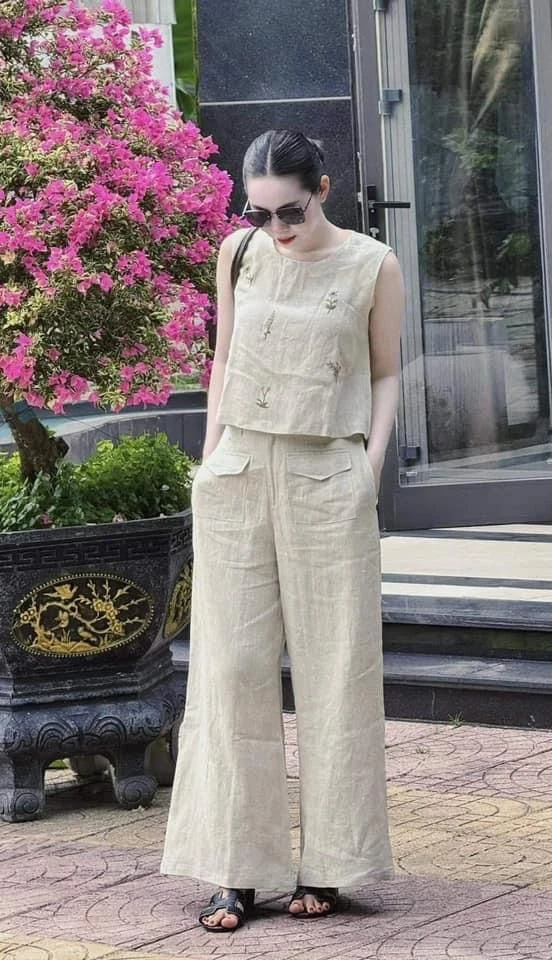 phối đồ đi biển cho nữ trung niên