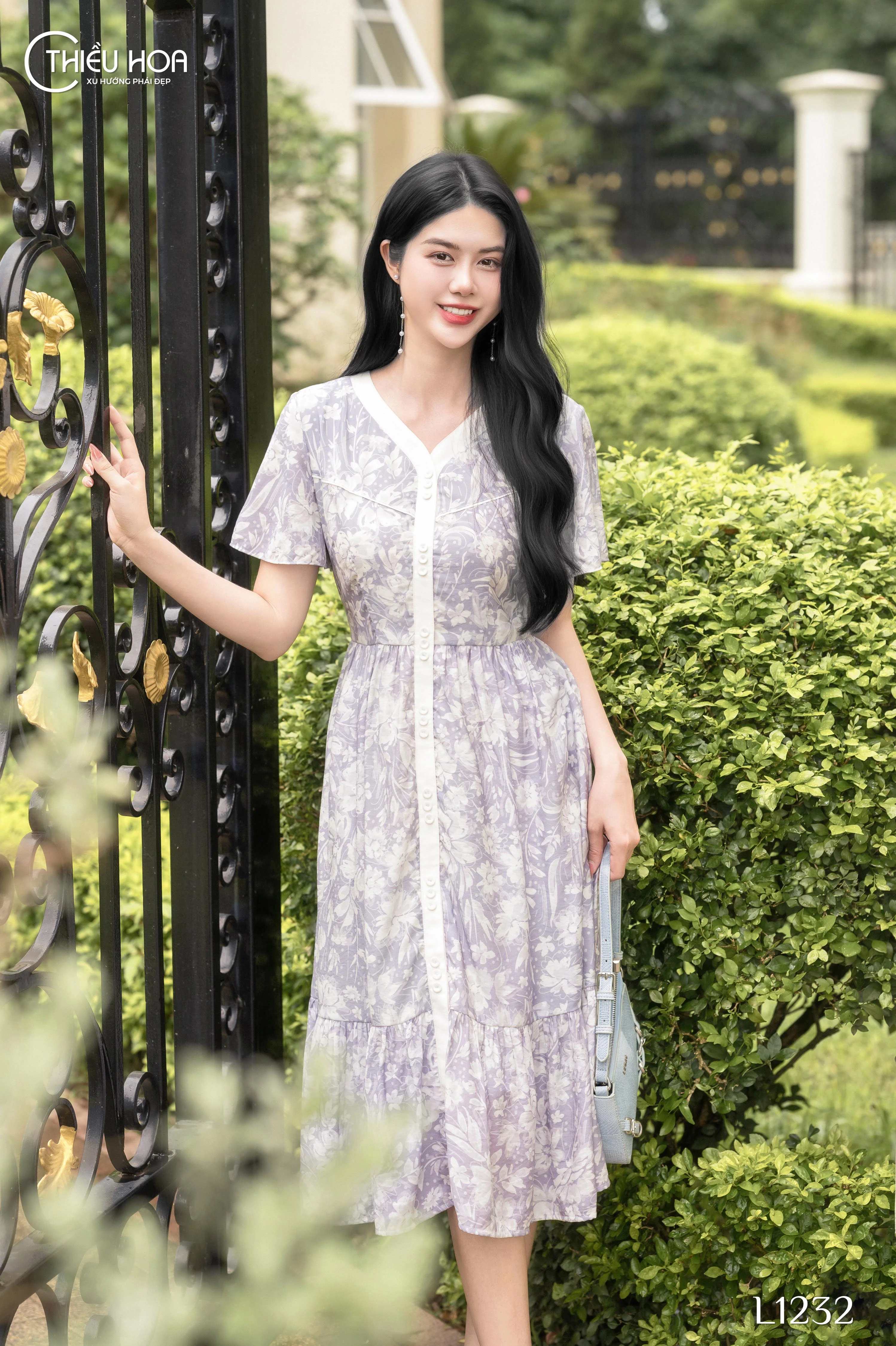đầm trung niên phối màu