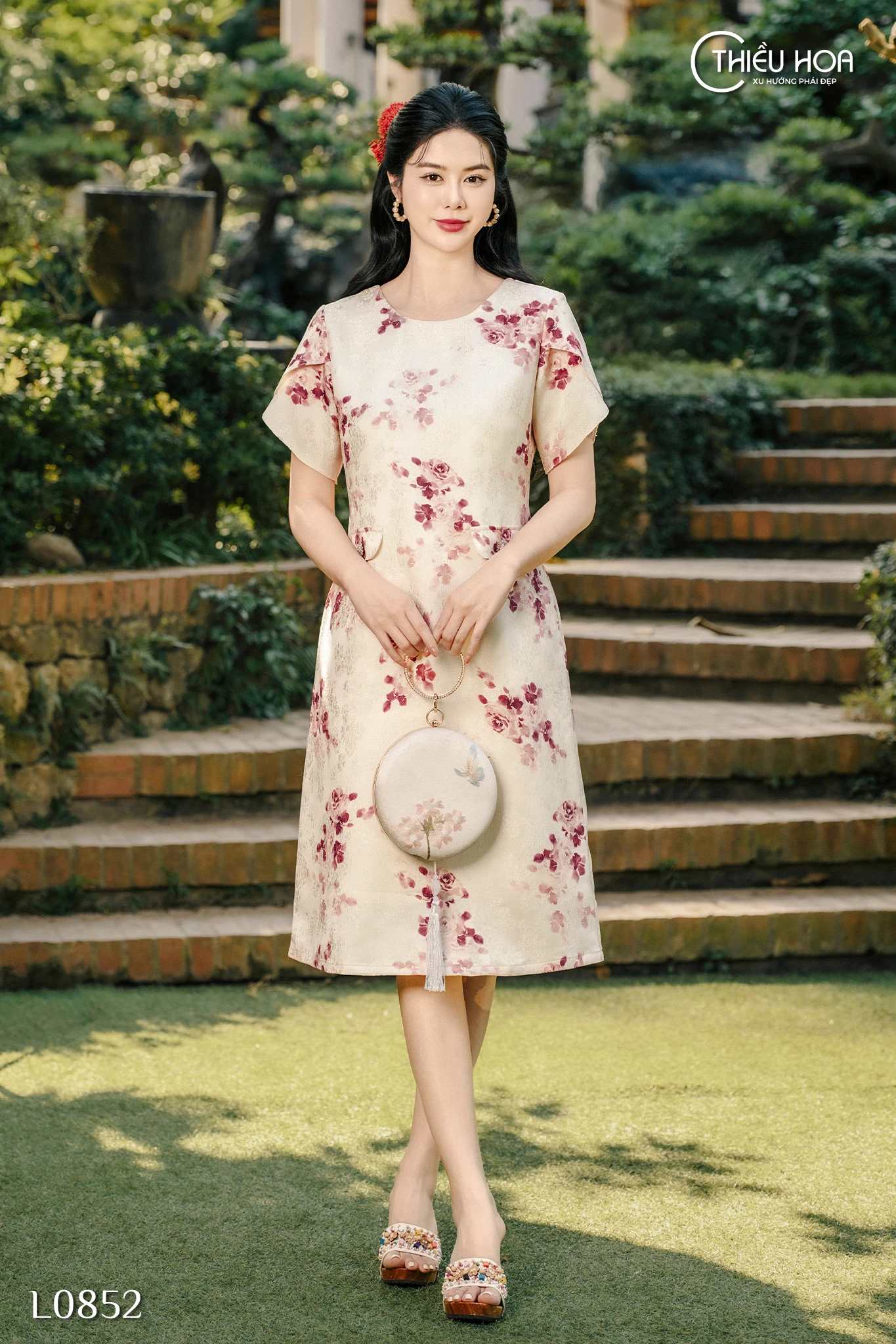 đầm trung niên phối màu