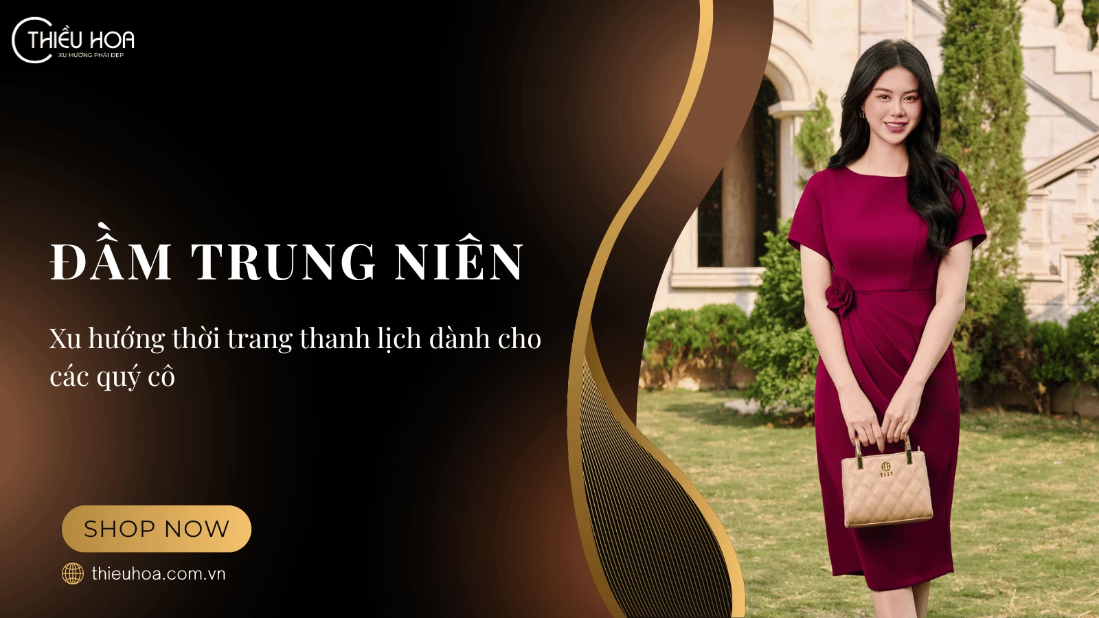 Đầm trung niên - Xu hướng thời trang thanh lịch dành cho các quý cô