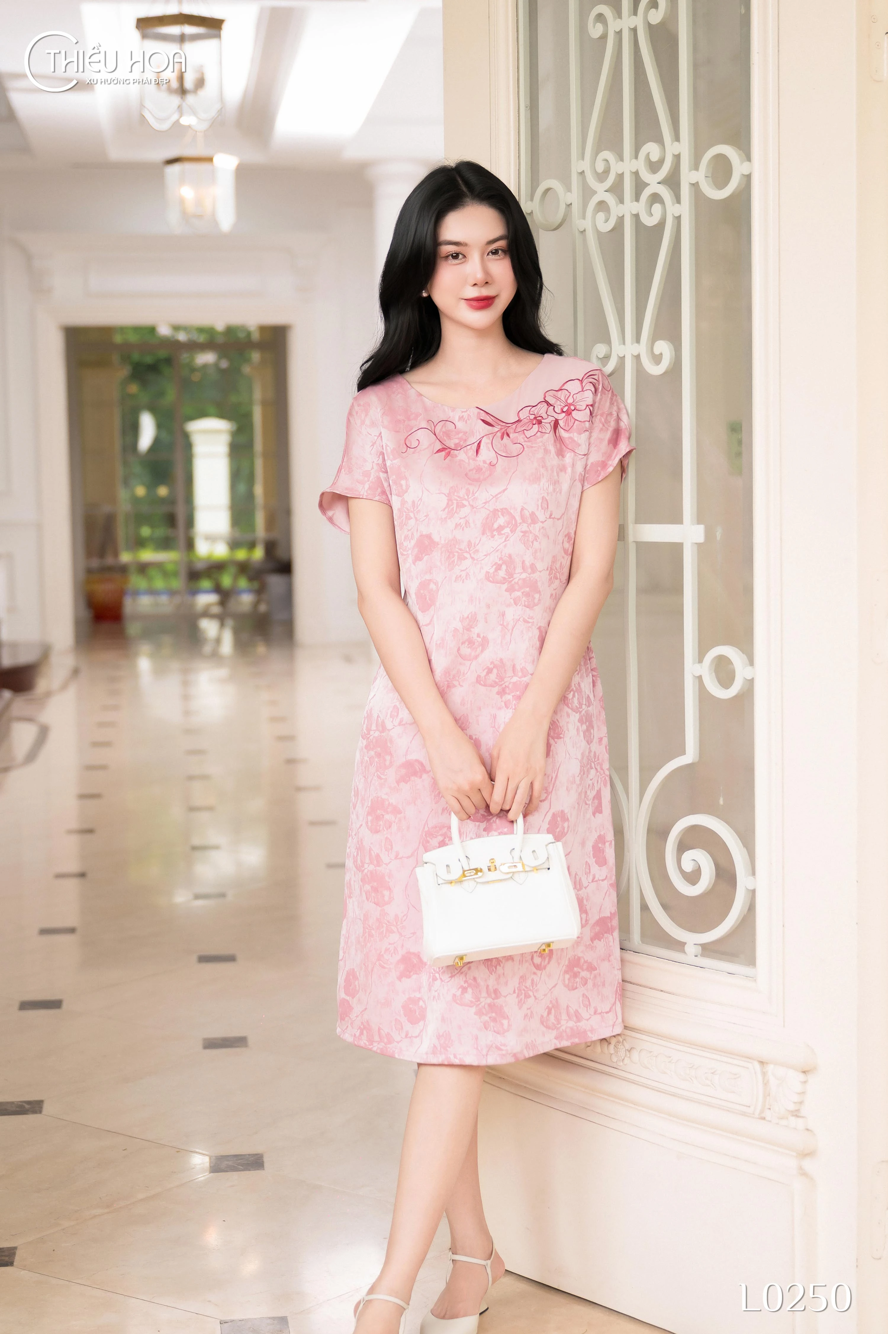 đầm trung niên phối màu